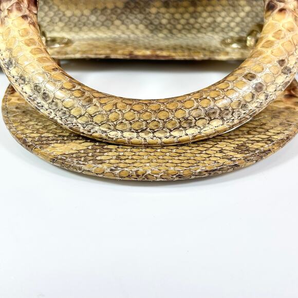 Christian Dior Metallic Snakeskin Medium Lady Dior Bag - Picture 9 of 15